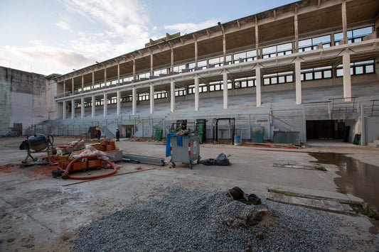 COLONIA: AVANZAN A BUEN RITMO LAS OBRAS EN FRONTÓN DE PELOTA VASCA DE REAL DE SAN CARLOS