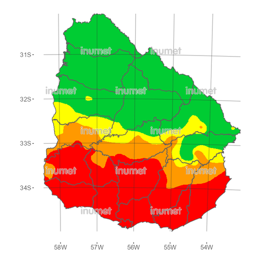 NIVEL DE PELIGRO DE INCENDIOS FORESTALES SEGÚN EL FWI