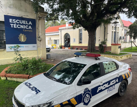 UTU CARMELO: LA POLICÍA BUSCA A DOS INDIVIDUOS ARMADOS QUE AMENAZARON CON TIROTEAR EL CENTRO EDUCATIVO