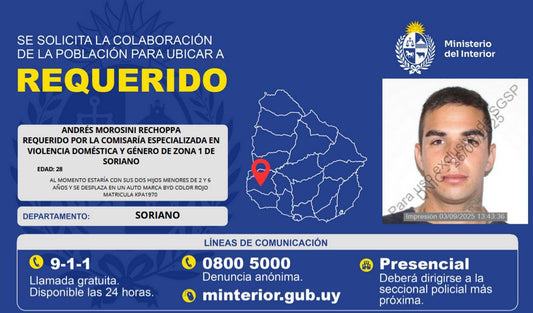 REQUERIDO: LA POLICÍA SOLICITA COLABORACIÓN DE LA POBLACIÓN