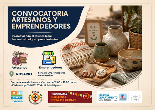 CONVOCATORIA A EMPRENDEDORES PARA FERIA EN ROSARIO