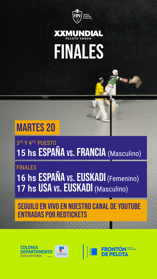 FINAL DEL CAMPEONATO MUNDIAL DE JAI ALAI EN COLONIA