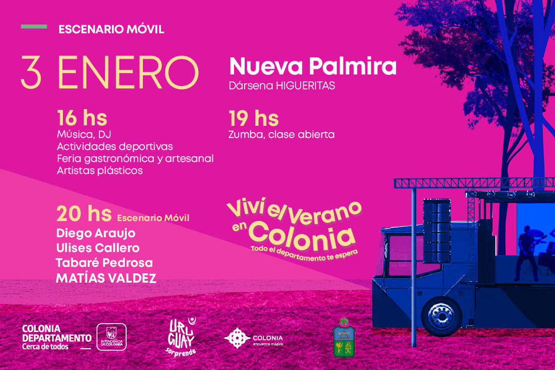 "VIVÍ EL VERANO EN COLONIA" COMIENZA EN NUEVA PALMIRA
